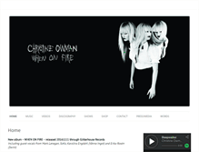 Tablet Screenshot of christineowman.com